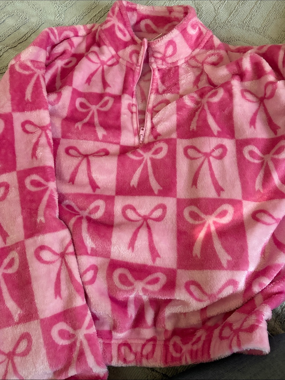 Mighty Fine Pink Tie-Dye Plush Hoodie